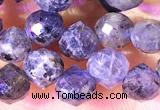 CCB1650 15 inches 6mm faceted teardrop iolite beads