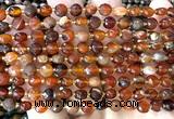 CCB1732 15 inches 6mm faceted coin dream agate beads