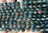 CCB1784 15 inches 6mm faceted coin Indian blood jasper beads