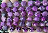 CCB2332 15 inches 12mm faceted coin dyed jade beads