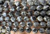 CCB2359 15 inches 12mm faceted coin black labradorite beads
