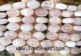 CCB2501 15 inches 9*14mm faceted marquise rose quartz beads