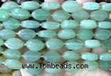 CCB2509 15 inches 9*14mm faceted marquise green aventurine jade beads