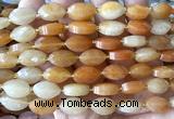 CCB2511 15 inches 9*14mm faceted marquise red aventurine jade beads