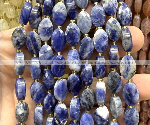 CCB2520 15 inches 9*14mm faceted marquise sodalite beads