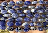 CCB2520 15 inches 9*14mm faceted marquise sodalite beads