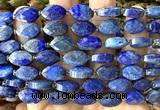 CCB2521 15 inches 9*14mm faceted marquise lapis lazuli beads