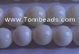 CCB303 15.5 inches 9mm round white coral beads wholesale