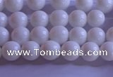 CCB400 15.5 inches 4mm round white tridacna beads wholesale