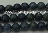 CCB450 15.5 inches 4mm round blue coral beads wholesale