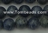 CCB453 15.5 inches 10mm round blue coral beads wholesale