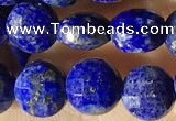 CCB624 15.5 inches 6mm faceted coin lapis lazuli gemstone beads