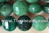 CCB629 15.5 inches 6mm faceted coin African jade gemstone beads