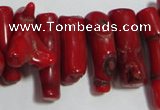 CCB65 16 inches irregular red coral beads Wholesale