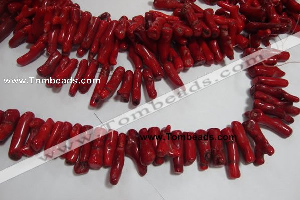 CCB65 16 inches irregular red coral beads Wholesale