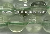 CCB687 15.5 inches 10mm faceted coin prehnite gemstone beads