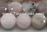 CCB724 15.5 inches 8mm faceted coin pink opal gemstone beads