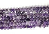 CCB753 15.5 inches 8mm faceted coin dogtooth amethyst beads