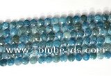 CCB763 15.5 inches 8mm faceted coin apatite beads