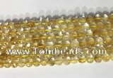 CCB766 15.5 inches 8mm faceted coin citrine beads