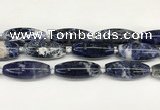 CCB780 15.5 inches 15*38mm - 16*40mm rice sodalite  beads