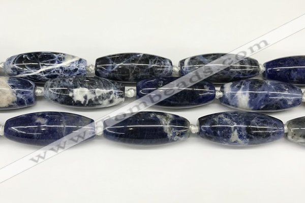 CCB780 15.5 inches 15*38mm - 16*40mm rice sodalite  beads