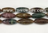 CCB782 15.5 inches 15*38mm - 16*40mm rice ocean agate beads