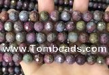 CCB792 15.5 inches 10mm faceted round jasper gemstone beads wholesale