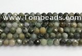 CCB794 15.5 inches 8mm faceted round jade gemstone beads wholesale