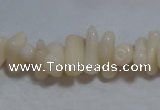 CCB93 15.5 inch 4*11mm irregular branch white coral chip beads