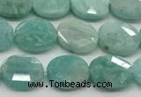CCB938 15.5 inches 8*10mm faceted oval amazonite beads
