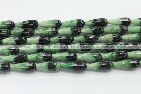 CCB961 15 inches 8*20mm teardrop hydrogrossular gemstone beads