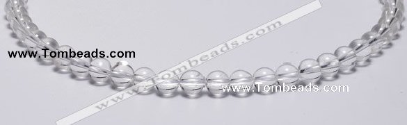 CCC02 15 inches 8mm round white crystal beads Wholesale