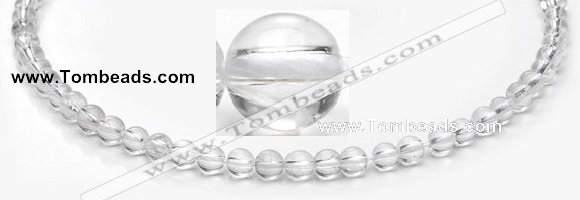 CCC06 15.5 inches 6mm round white crystal beads Wholesale