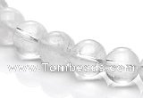 CCC07 15.5 inches 10mm round white crystal beads Wholesale