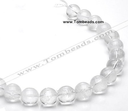 CCC10 15.5 inches 16mm round white crystal beads Wholesale