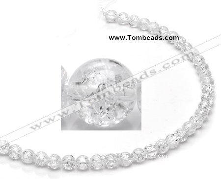 CCC12 grade A 6mm round white crystal beads Wholesale