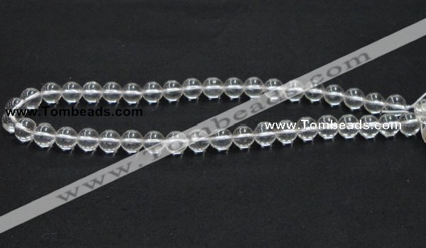 CCC203 15.5 inches 10mm round grade AB natural white crystal beads