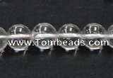 CCC204 15.5 inches 12mm round grade AB natural white crystal beads