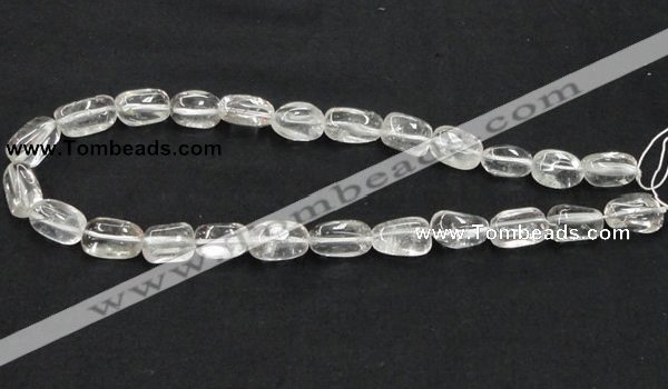 CCC222 10*16mm nugget grade AB natural white crystal beads