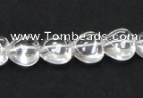 CCC236 10*10mm heart grade AB natural white crystal beads wholesale