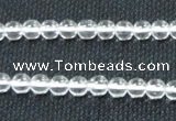 CCC258 15.5 inches 6mm round grade A natural white crystal beads