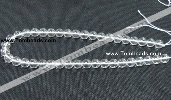 CCC259 15.5 inches 10mm round grade A natural white crystal beads