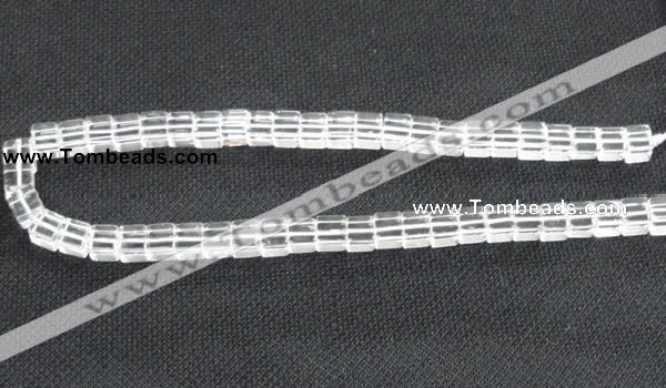 CCC260 15.5 inches 8*8mm cube grade A natural white crystal beads