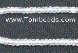 CCC268 2*4mm faceted rondelle grade A natural white crystal beads