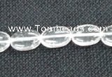 CCC270 15 inches 10*14mm oval grade A natural white crystal beads