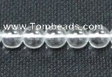 CCC279 15.5 inches 12mm round A grade natural white crystal beads