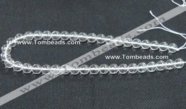 CCC279 15.5 inches 12mm round A grade natural white crystal beads