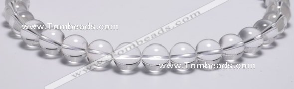 CCC31 15.5 inches 12mm round synthetic white crystal beads