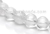 CCC36 15.5 inches 8mm round white crystal beads Wholesale